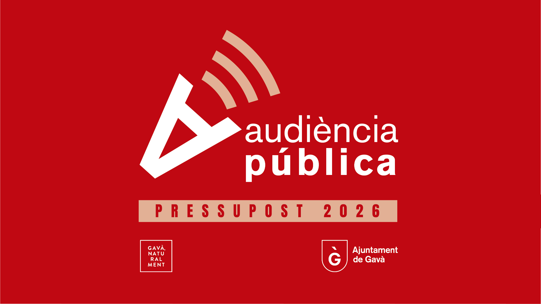 Gavà convoca la Audiencia Pública del Presupuesto 2026